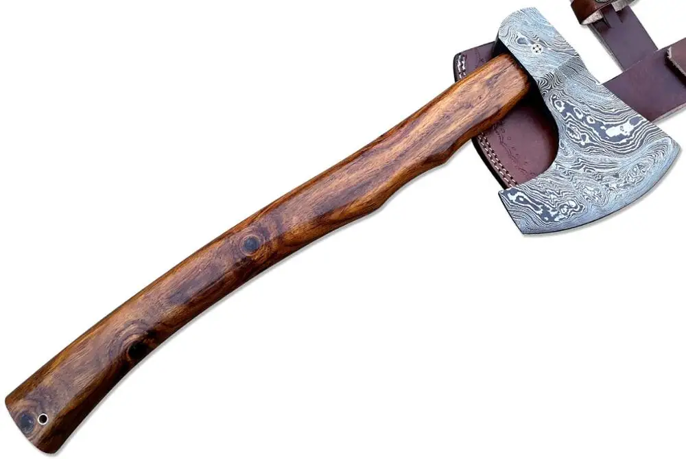 Новый кованый вручную топор из дамасской стали викингов медведистый деревянная ручка 14 дюймов