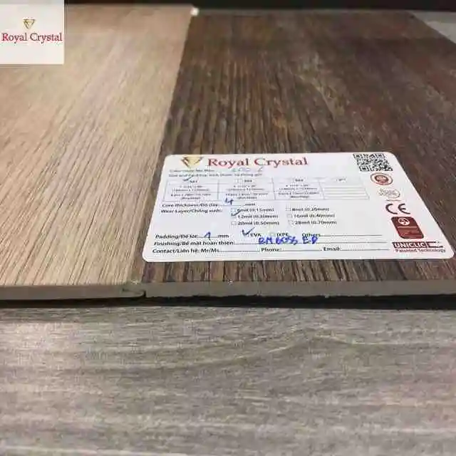 Vietnamese 02 SPC Manufacturers US exporter Rigid Core Vinyl Flooring for Home and Commercial All Bevel Available Soft Padding