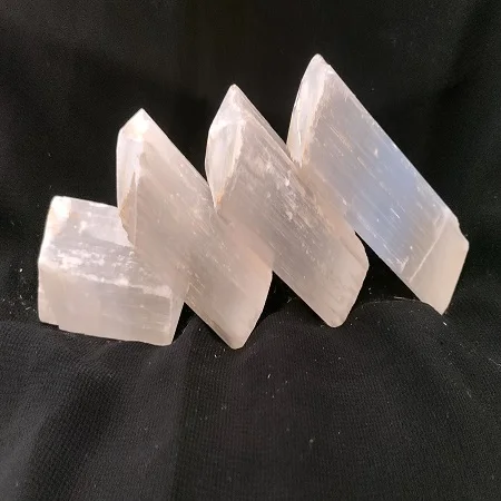 Unpolished Unshaped Natural Selenite Stick Raw Crystal Reiki Wand Semi-Precious Stone Craft for Energy Work