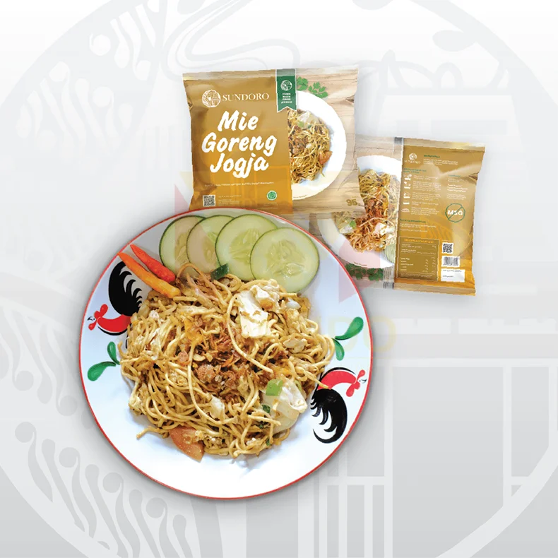 Оптовая продажа высокое качество без добавок SUNDORO индонезийская традиционная лапша Jogja 95 г в пакете