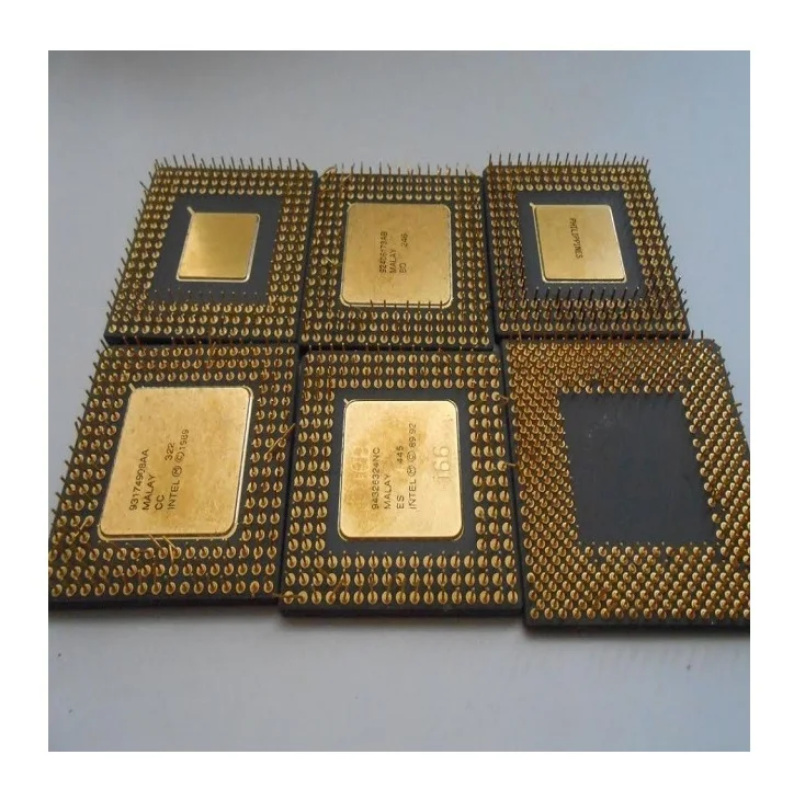 Gold plate Cpu Pins Scrap / Plated Processors Pins Scrap / Exporters India Intel Pentium Pro Ceramic CPU scraps