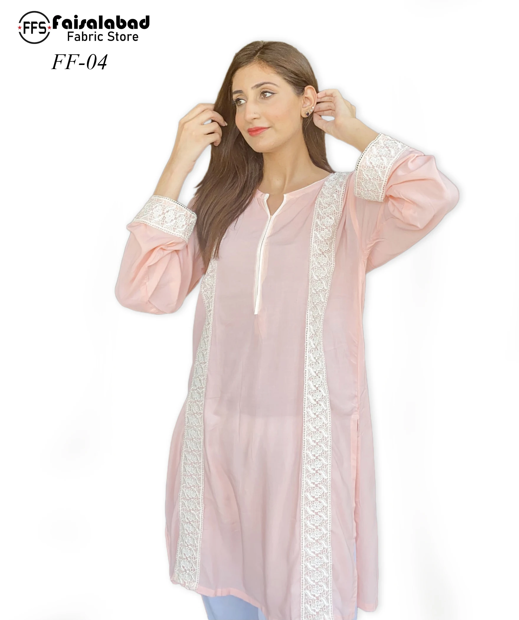 
 Kurtis для женщин в Пакистане, женская одежда в панджабском стиле, длинная льняная вышивка kurti, изготовленная из льняной ткани  