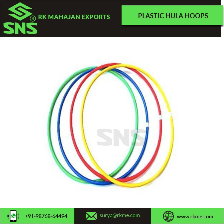High Quality Neat & Strong Joints Plastic Hula Hoops for Recreation and Fitness Training