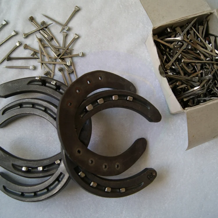 
chinese equestrian factory direct sell wholesale steel nail horseshoe 