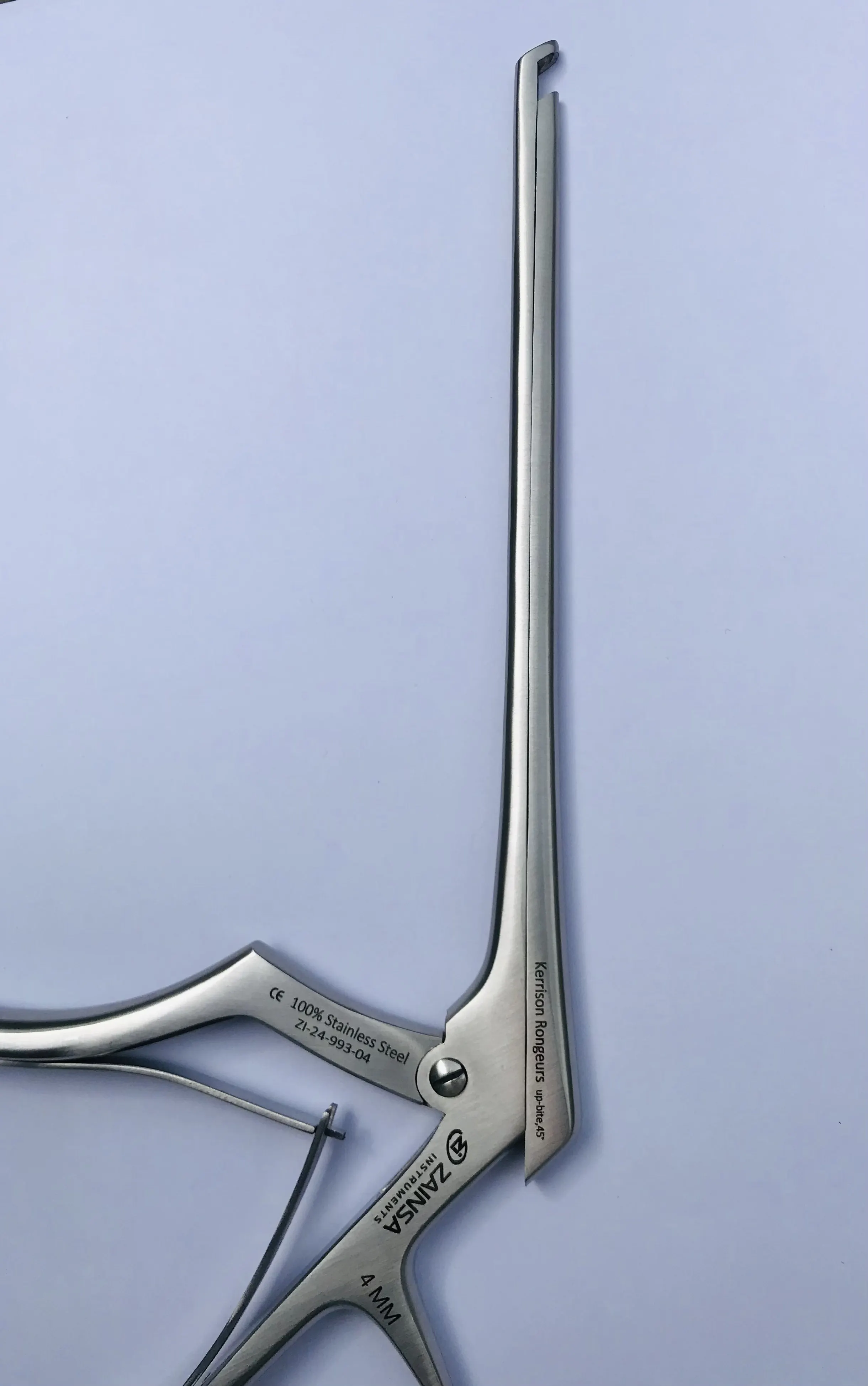 Хирургия позвоночника Kerrison Rongeurs Up bite 45 градусов 4 мм многоразовые инструменты из нержавеющей стали