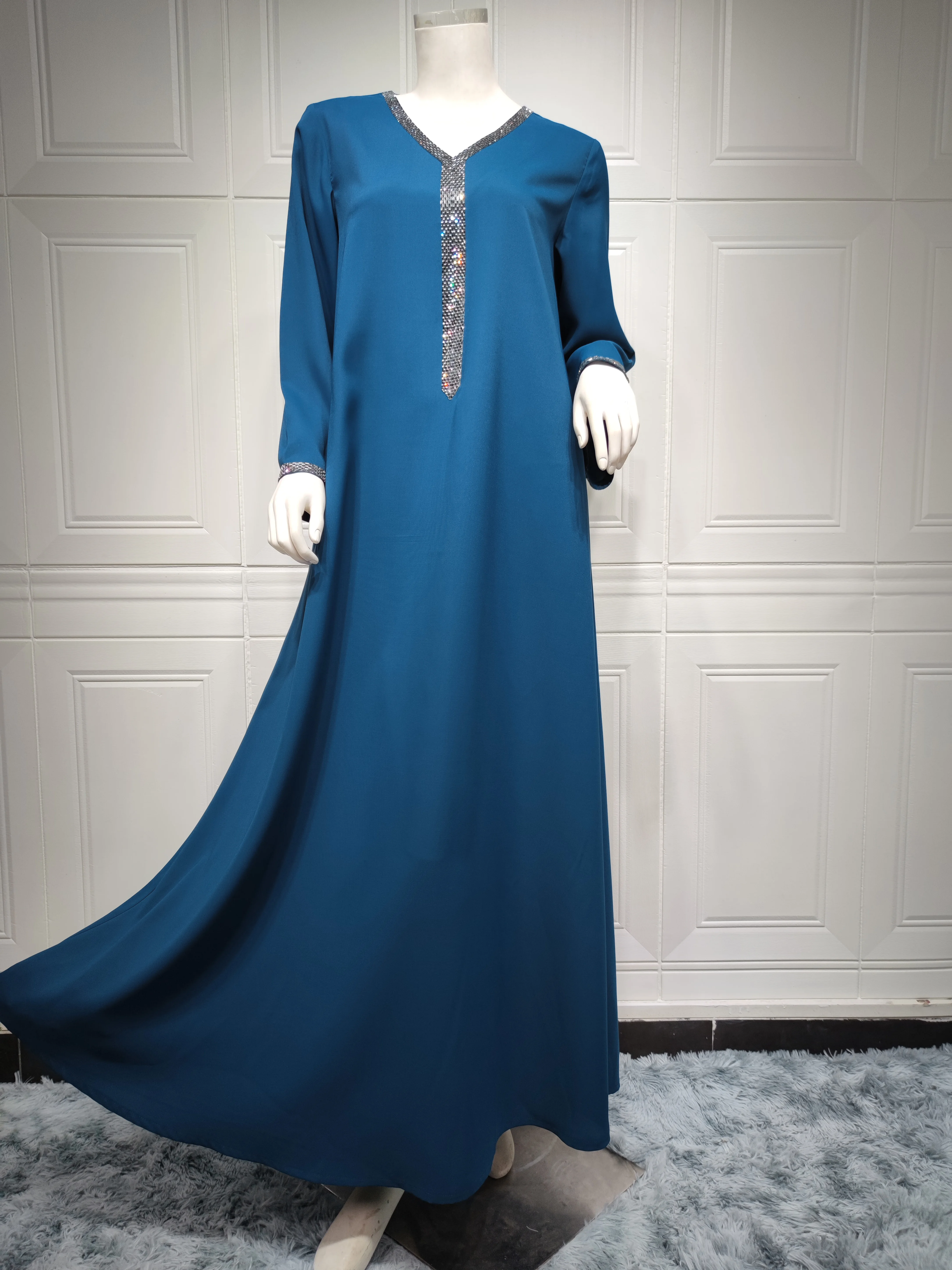 Best Selling Monsoon Islamic Clothing Plus Size Abaya Kaftan Indonesia Dress Muslim Women Dresses