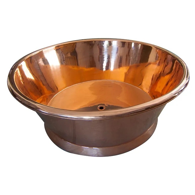 Supplier Of Copper Bathtub Excellent Quality Handmade Wholesale Bathtub Bathroom Ware Customized Color Vintage Copper Bathtub