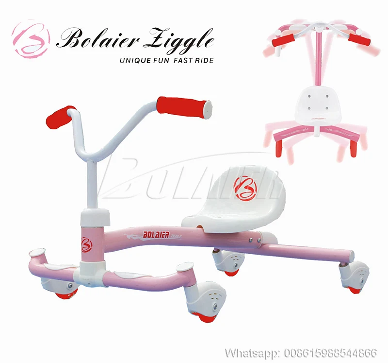 Radio Flyer, Ziggle, Caster Ride-on for Kids, pink