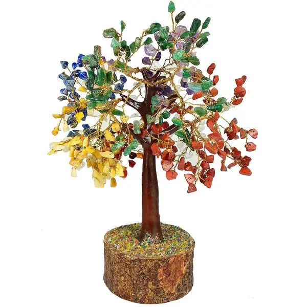 7 Chakra healing Tree for sale chakra Gemstone Tree Supplier : Crystal wire crystal tree