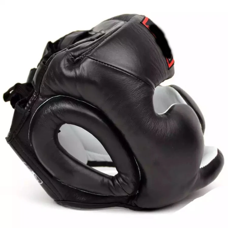 
head guard 100% leather good quality boxing equipment custom logo boxing head guard 