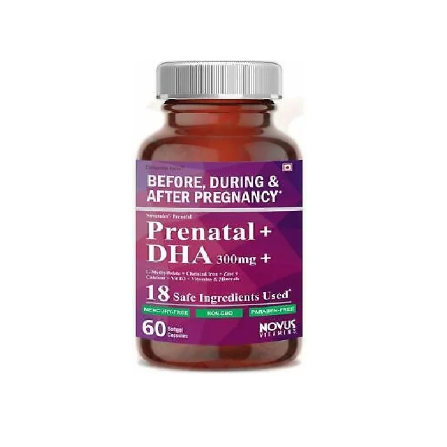 
Carbamide Forte Prenatal Multivitamin for Pregnancy with DHA,Methyl Folate,Chelated Iron,Vitamin C,Vit D3 Supplement-60 Capsules 