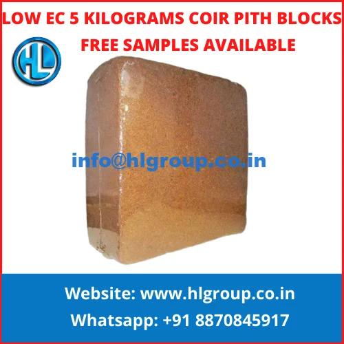 Reputed Supplier of Netherlands  5 kg 5 kilogram Low EC Low EC Coir pith / coco peat blocks / bricks Substrates