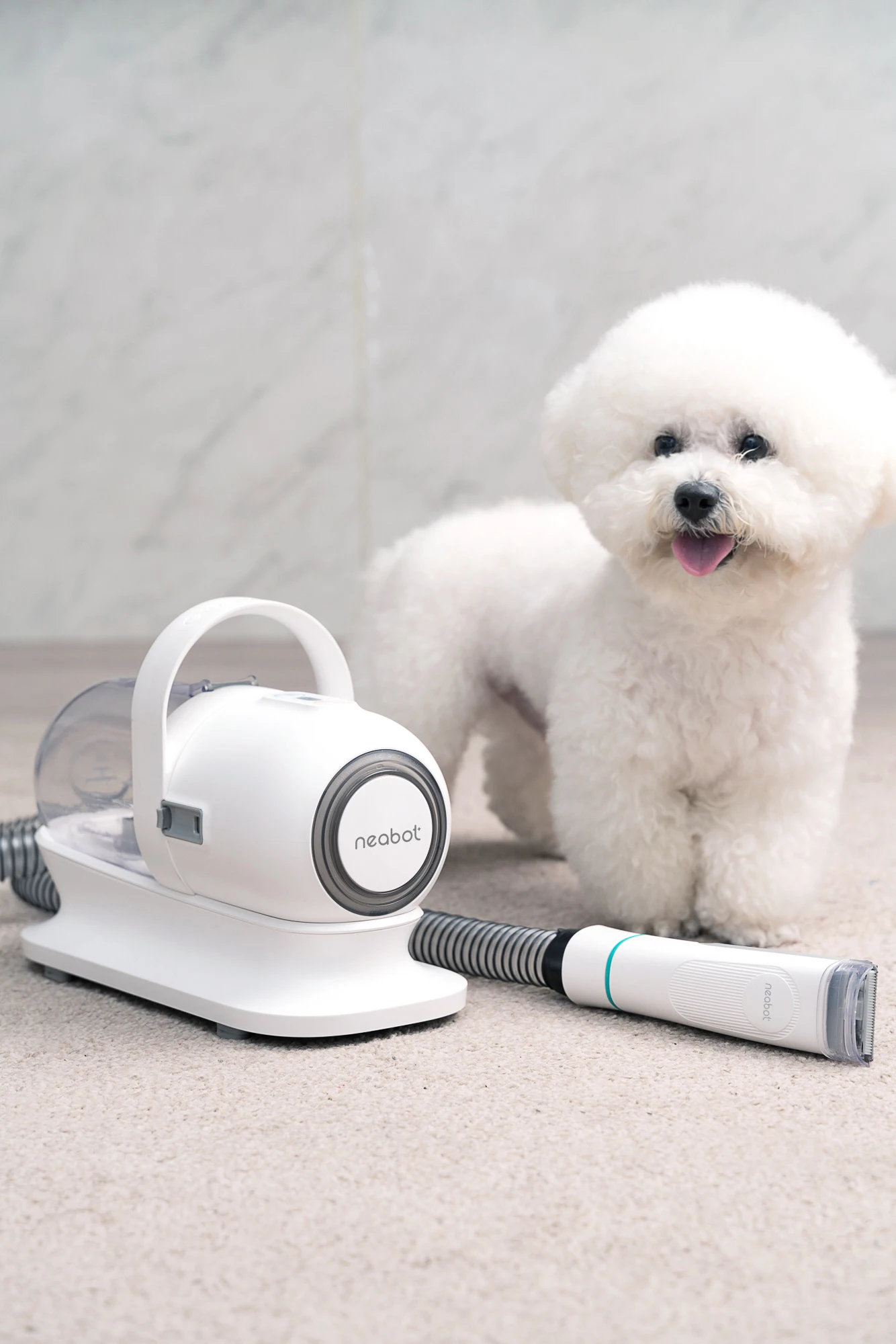 Best Selling easy-to-clean Pet Grooming Tool Pet Vacuum with slicker brush with Groom Kit Brush  5 in 1 for All Pet Hair
