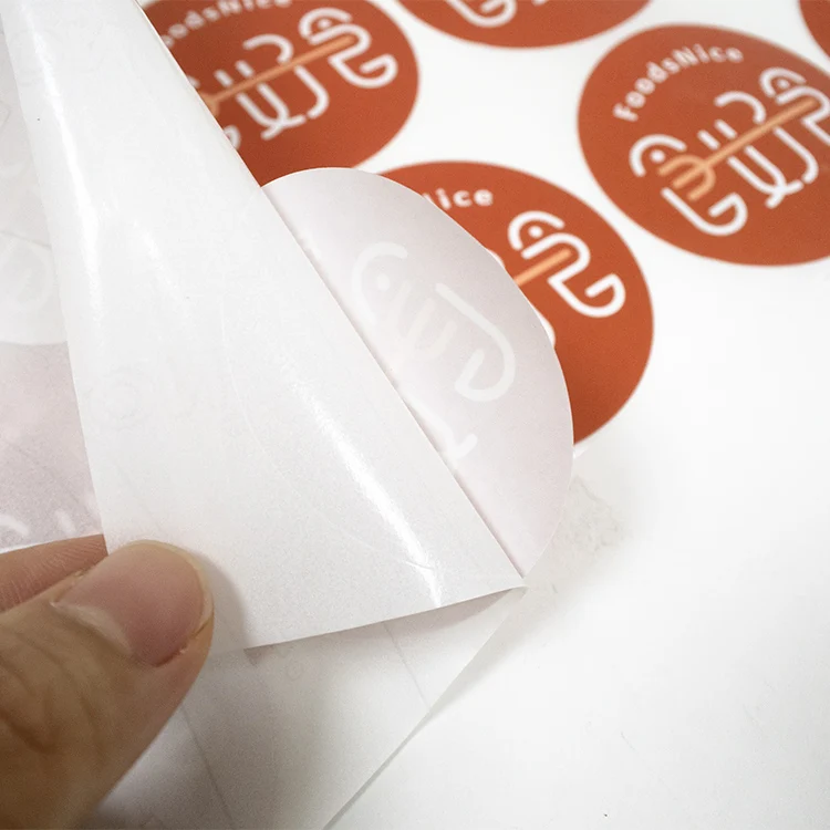 5.5 x 5.5 cm Sticker Waterproof Matte Lamination coated paper sticker print your logo