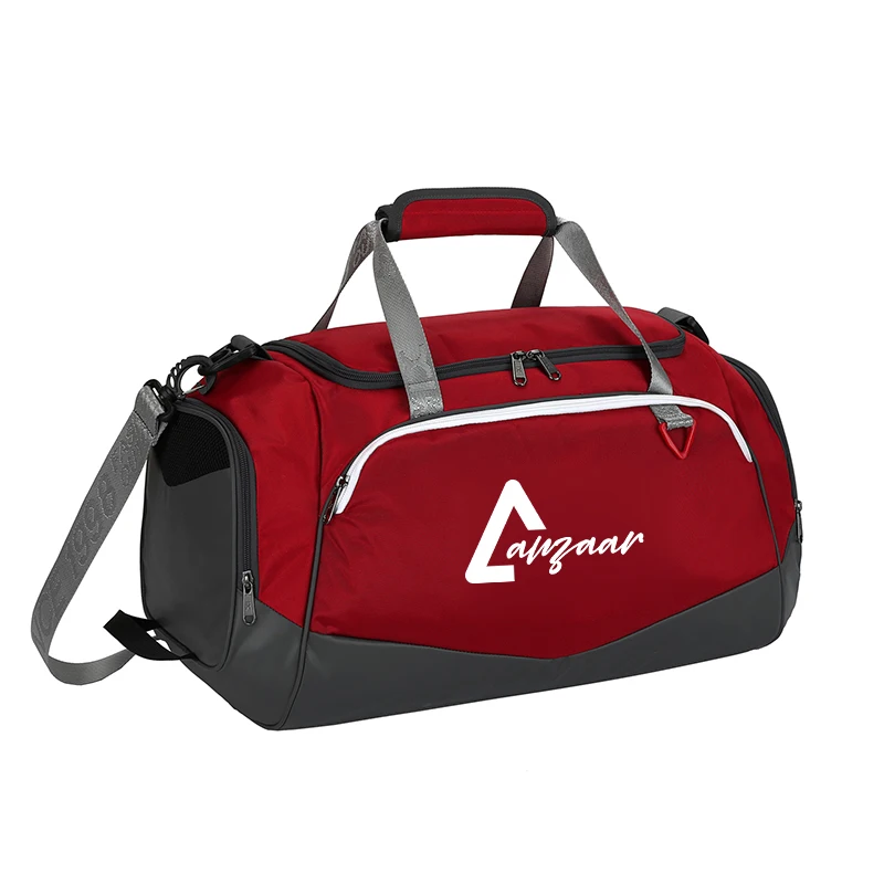 Custom outdoor travel football street style large capacity yoga duffel high school sports gym bag