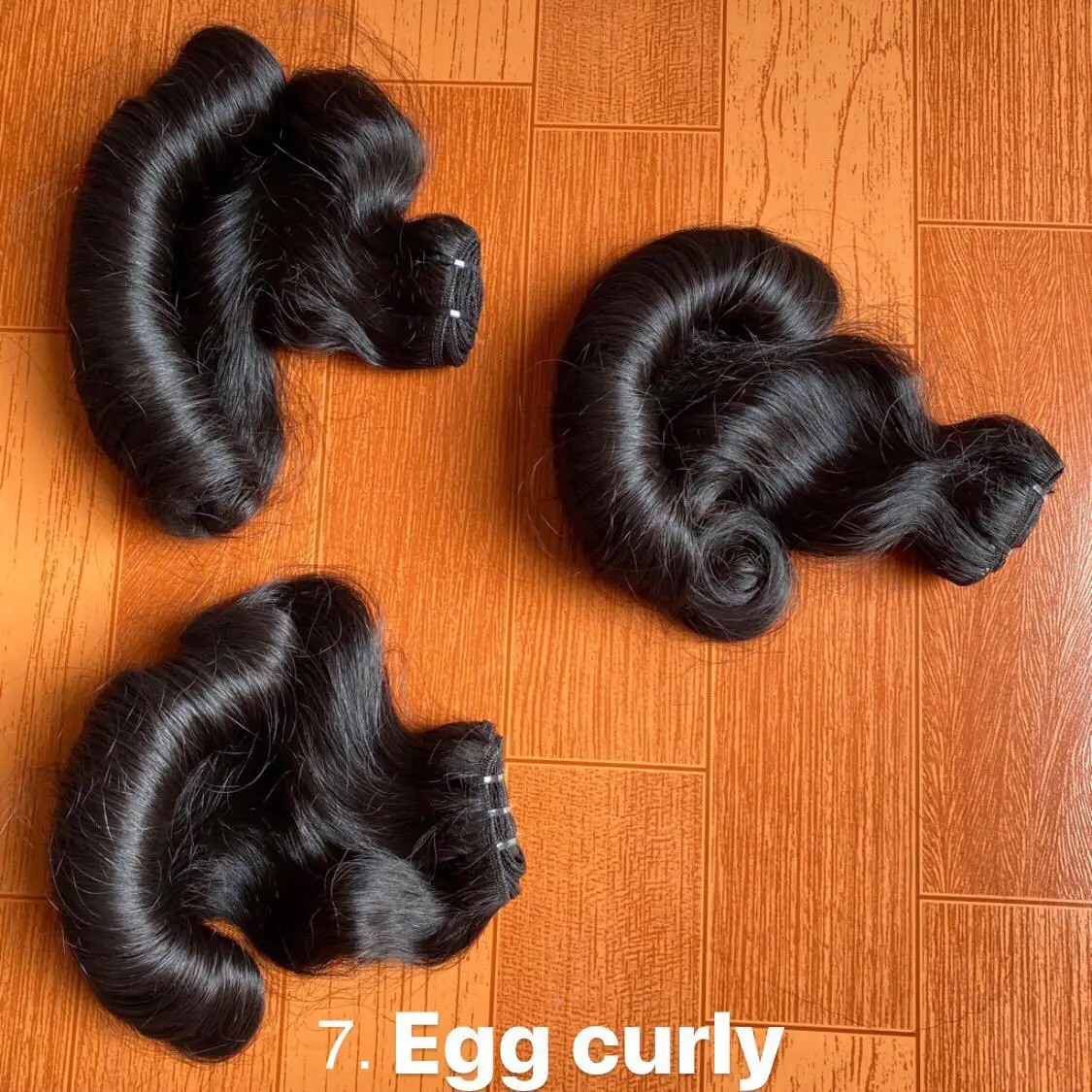 Egg curly double drawn fashionable style Wavy Curly Human Vietnamese Hair Weft Hair Extension/ Raw Virgin Remy hair