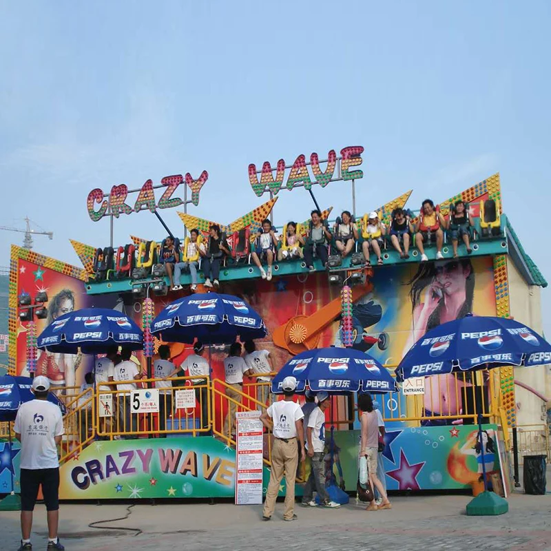 kids equipment factory fairground electric amusement park rides game equipment crazy wave big miami ride for sale