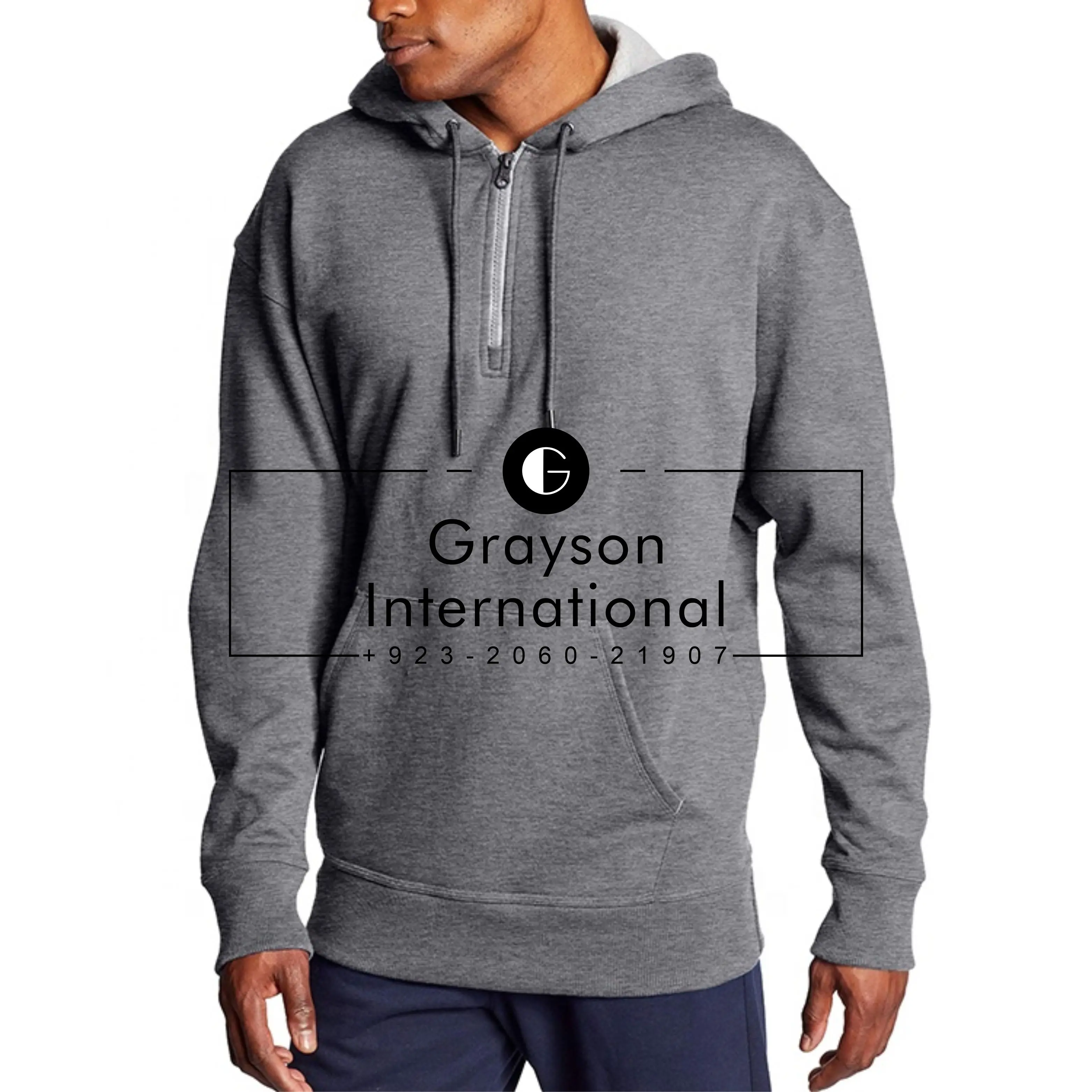 Autumn Winter Hooded Street Long Sleeve loose Solid Color Hooded Casual Blouse Fleece Tops White Hoodies grayson intl