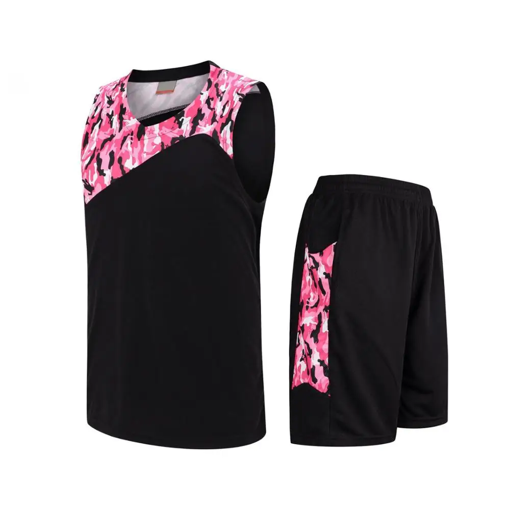 
Personalized Custom Name Printed Basketball Jersey Sportswear Team Uniforms 2 Piece Set. Front & Back Name/Number. V Neck. 