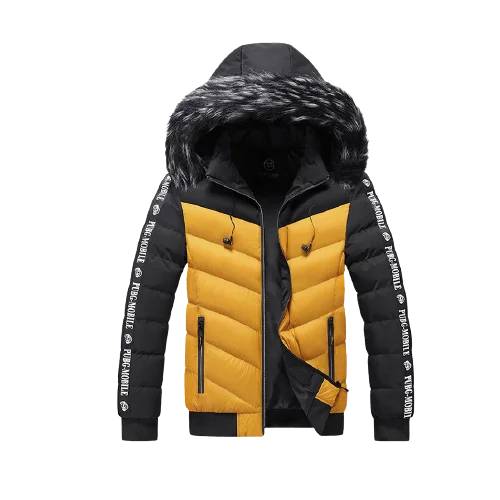 Winter Men Long Outwear Coat Mens Winter Jacket Cotton Padded Puffer Jacket Fashion Outdoor Coat Warm Fur Collar 2021