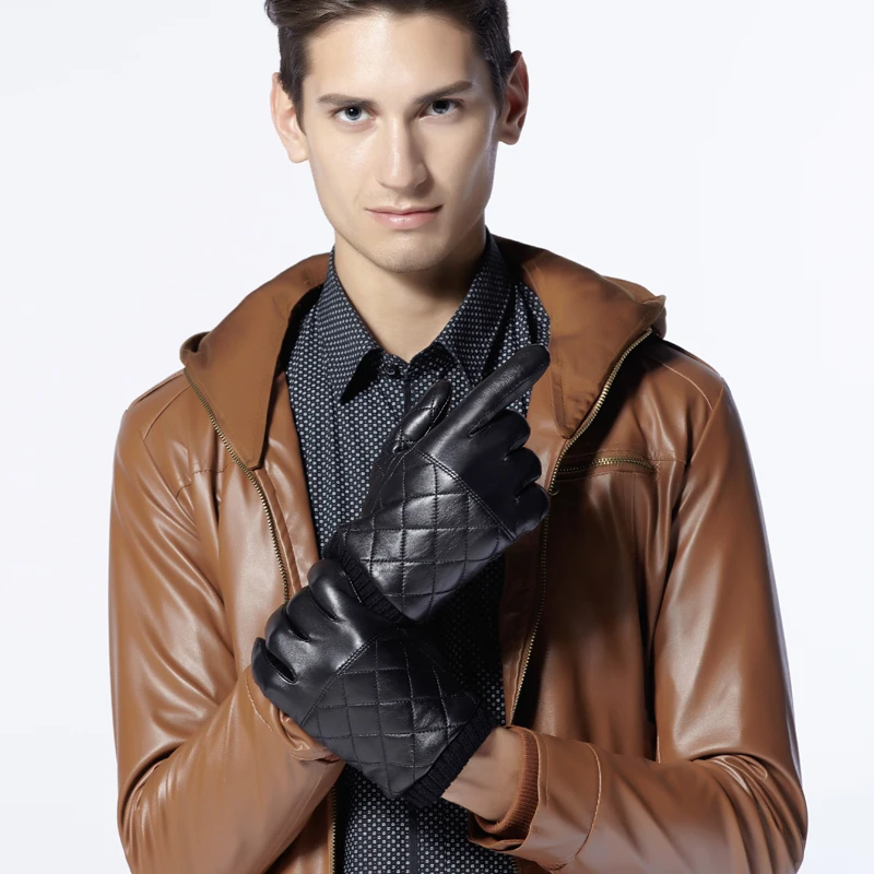 Latest design Pure Sheepskin leather deerskin Leather cheap price durable Touchscreen  dressing gloves Driving Gloves