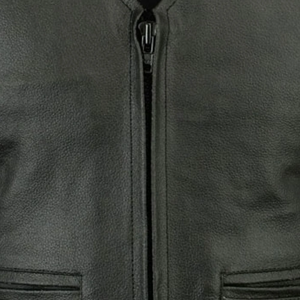 High Quality Custom made unique design hip hop style leather vest / Men Motorbike Leather vest for sale