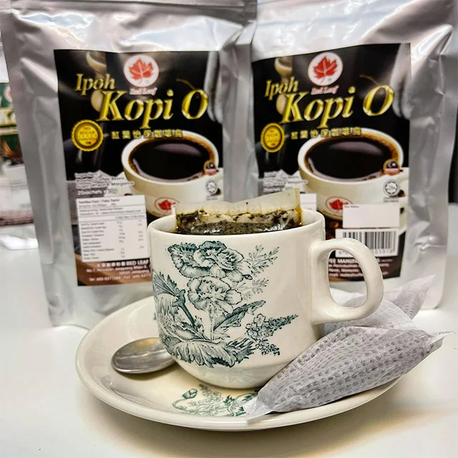 Best Seller No Sugar Added Kopi O Mixture Bag Robusta Ground Coffee In Dark Roast Method Factory Bulk Sale Supplier