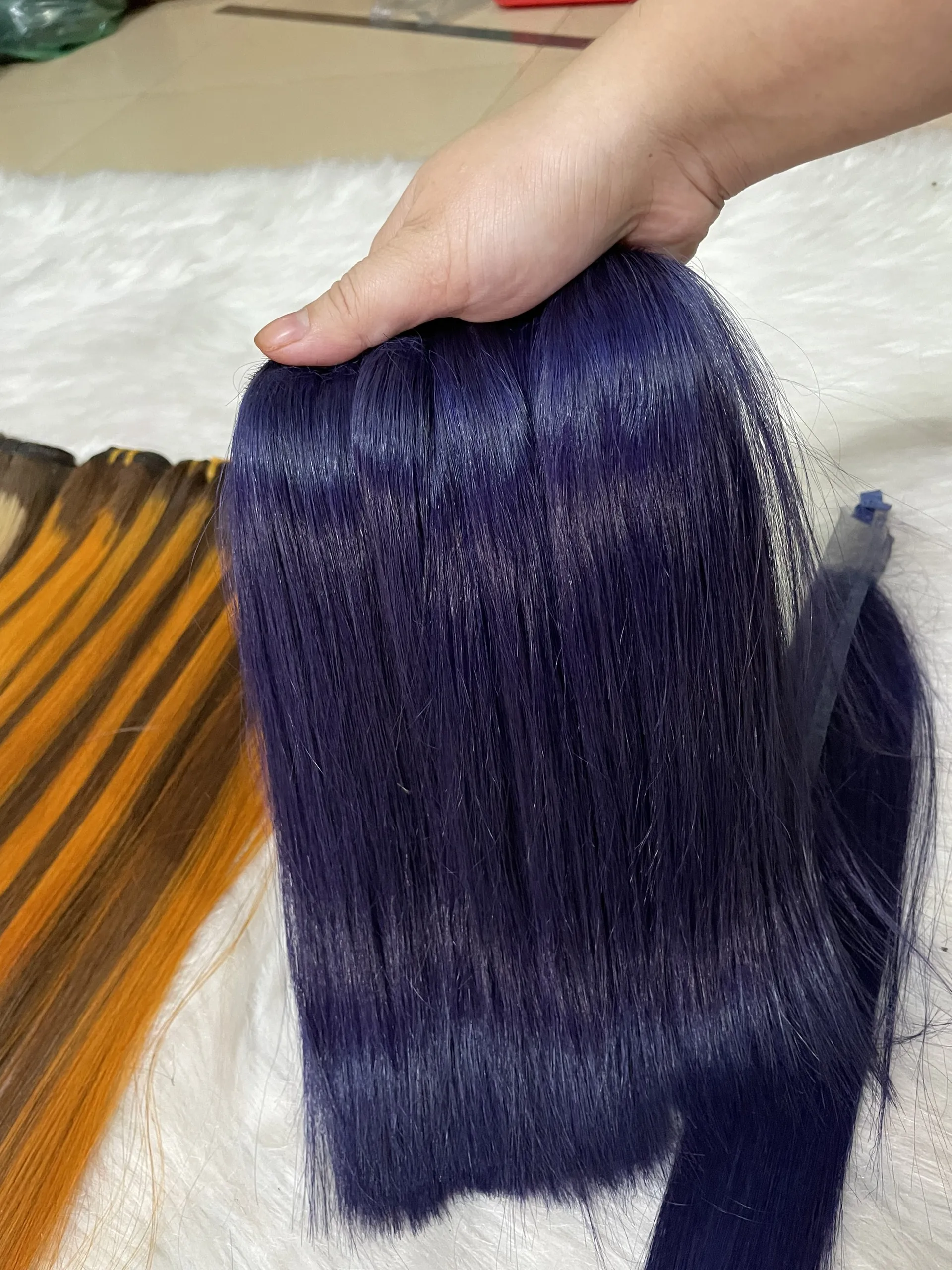 6 октября 2021 года прямые человеческие волосы с застежкой 100% натуральные двойные