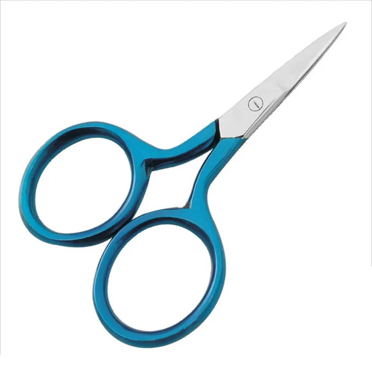  Необычные ножницы с ручкой синего цвета для вышивки павлином игла заостренными ножницами 10 см