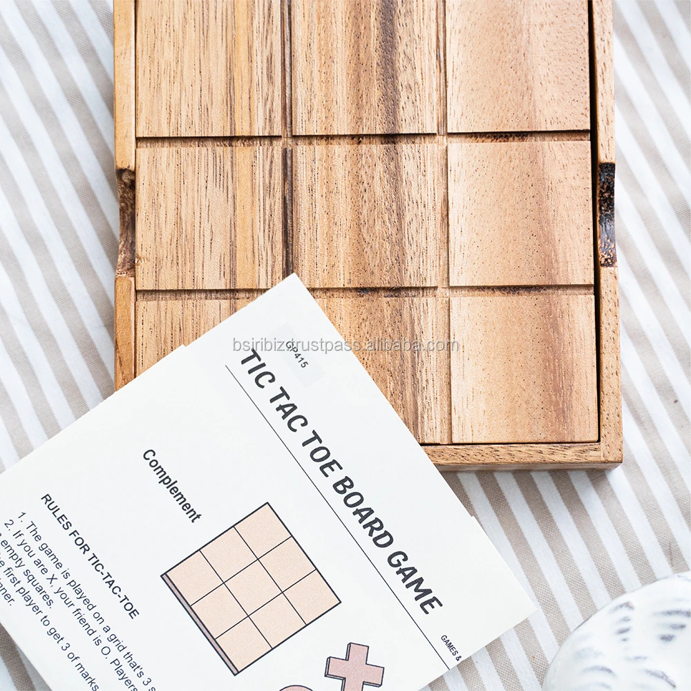 Tic Tac Toe Wood Board Games for Kids and Family Games for Mall Entertainment Party