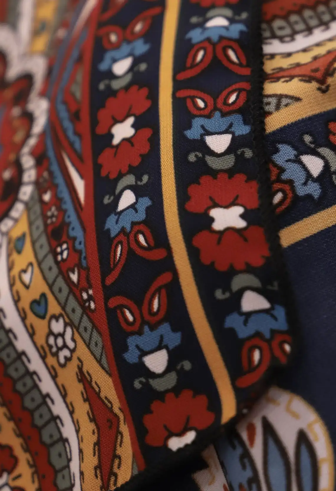 
Paisley Colores Haircut Cape Gown Drape Barber Products | Black Thread Products 