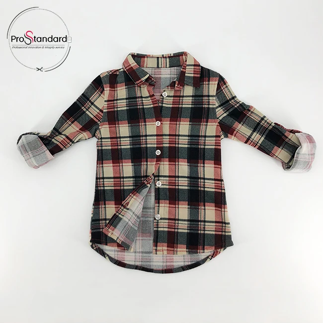 
KID CLASSIC PLAID FLANNEL BUTTON PLACKET SHIRT 