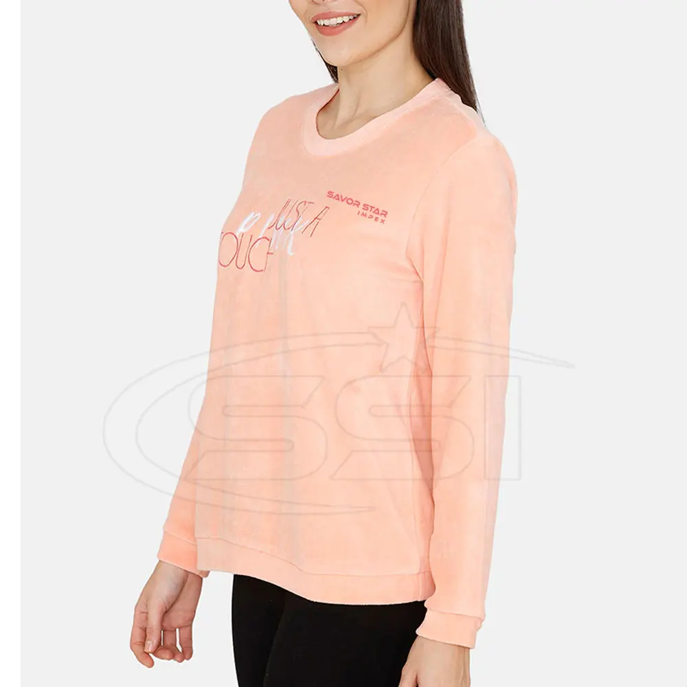 High Quality Custom Logo Cotton Long Sleeve Zip up White Crop Top Women Hoodie for Gym Clothing Casual Plain Shoulder