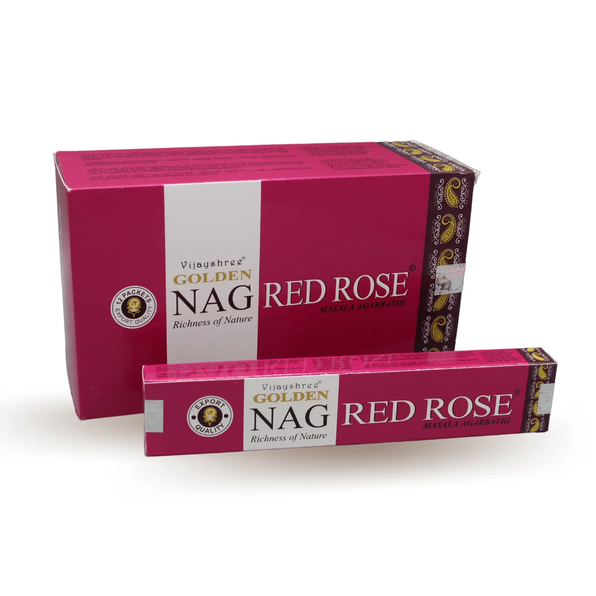 Private Label Nag Red Rose 15gram Indian Incense Sticks