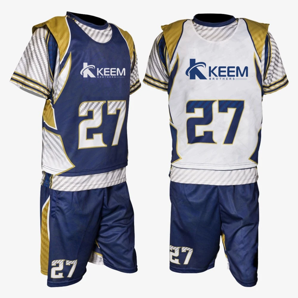 Team Wear Top Design Lacrosse Uniform Pakistan Manufacturer New Lacrosse Uniform Sports Teamwear reversible uniform jersey set