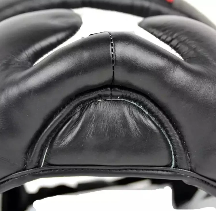 
head guard 100% leather good quality boxing equipment custom logo boxing head guard 