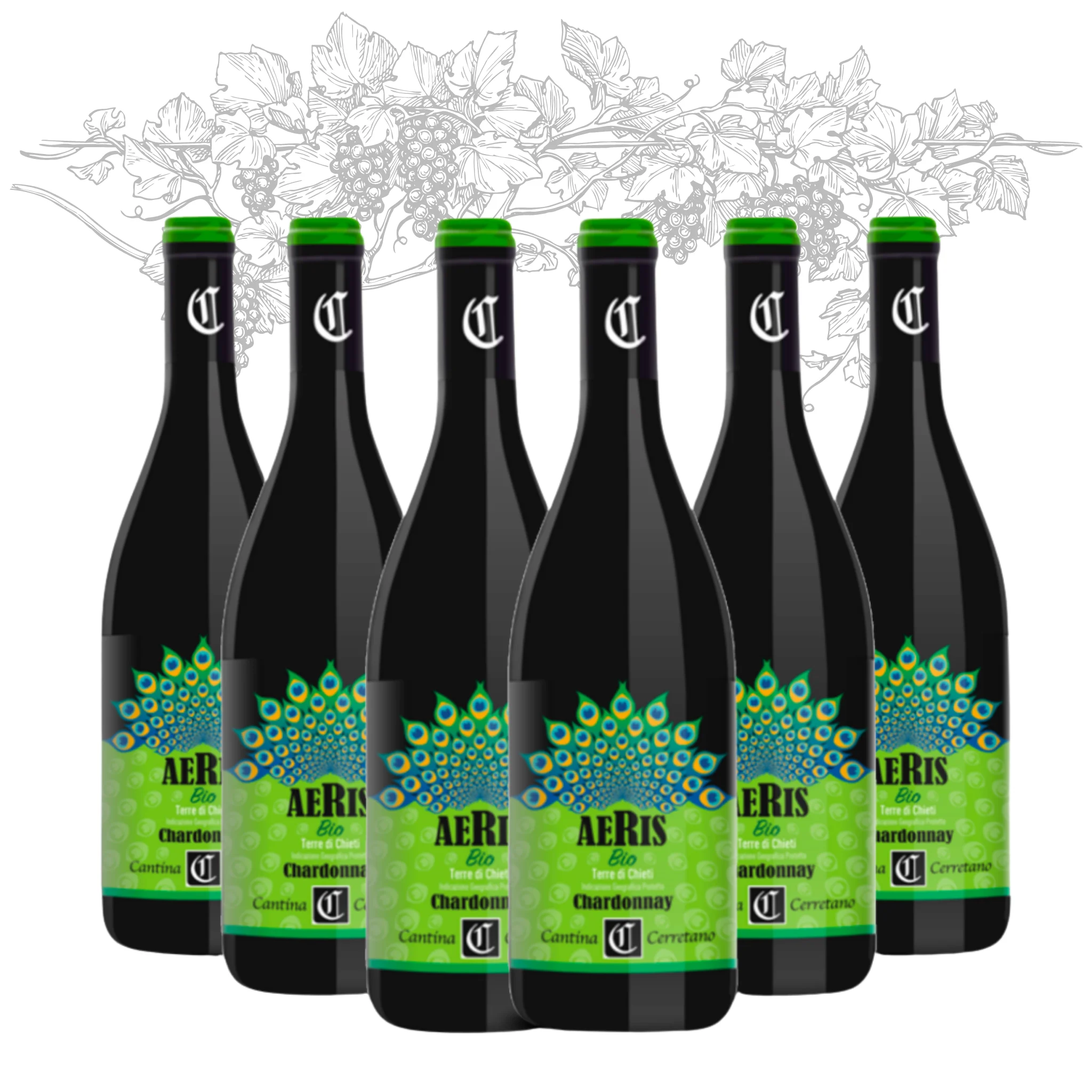 Белое вино премиум-класса сделанное в Италии-Chardonnay Pour di Chieti Organic-белые настольные винные бутылки 750 мл алкоголь 12% для
