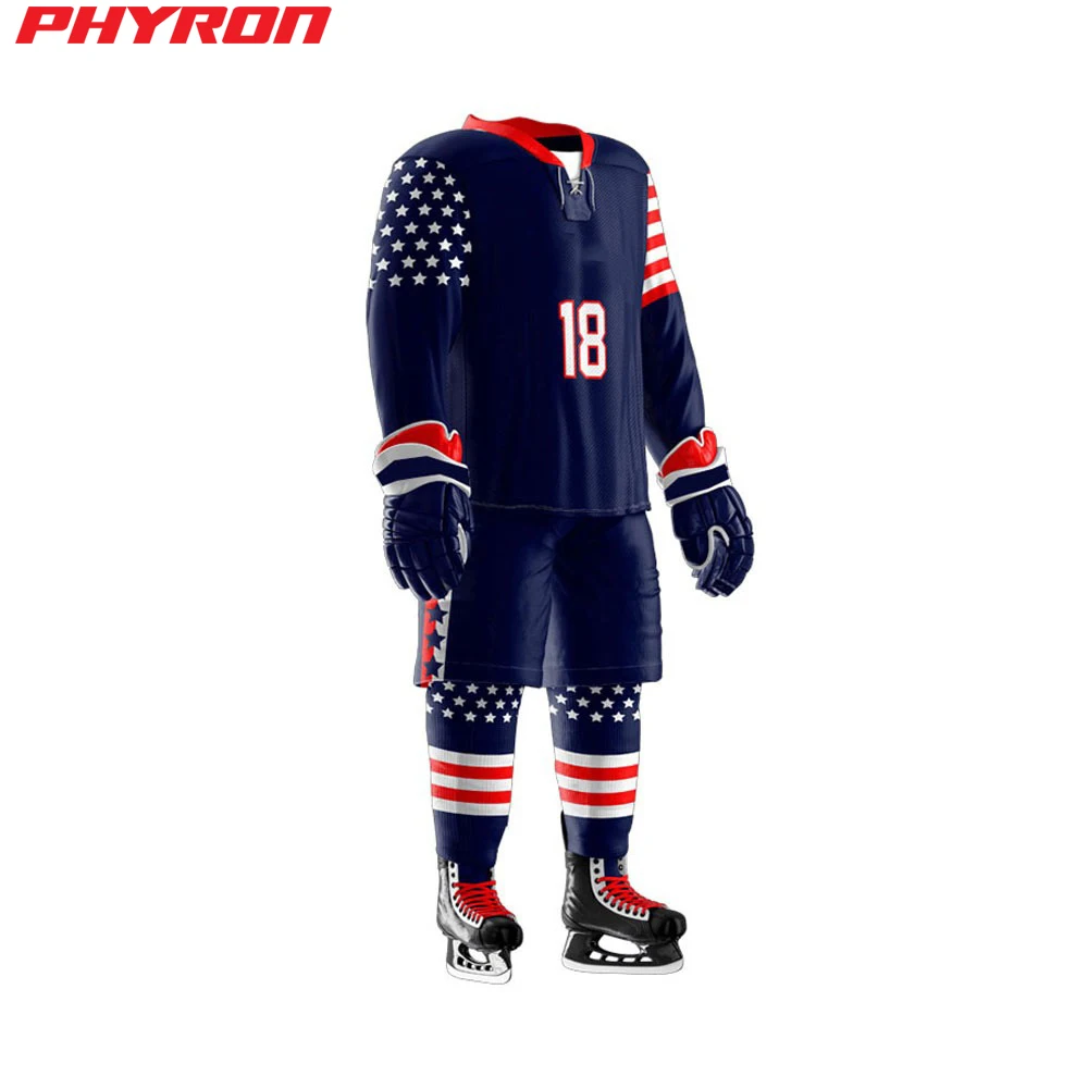2021 new ice hockey uniform ice hockey training uniform supports customized number logo ice hockey uniform