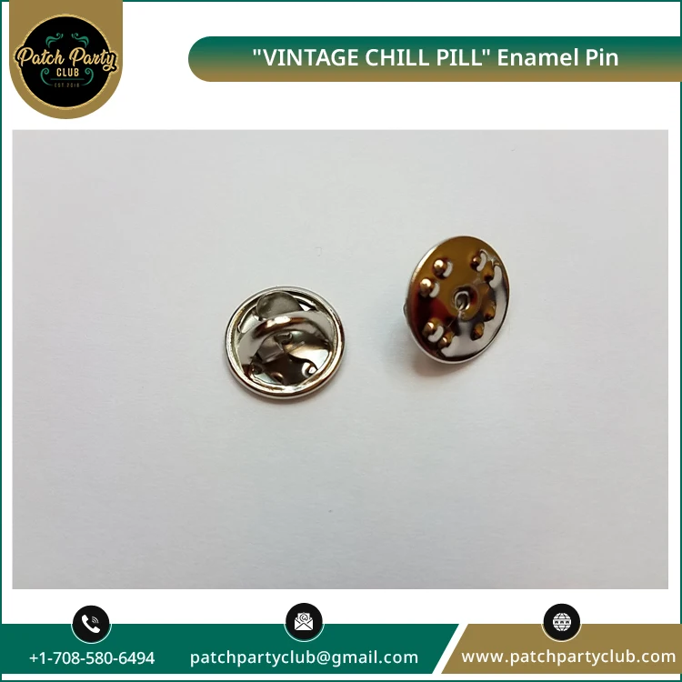Превосходное качество эмалированная булавка «винтажная таблетка для охлаждения» 1 5 дюйма эксклюзивный дизайн подарки с сознанием общественности