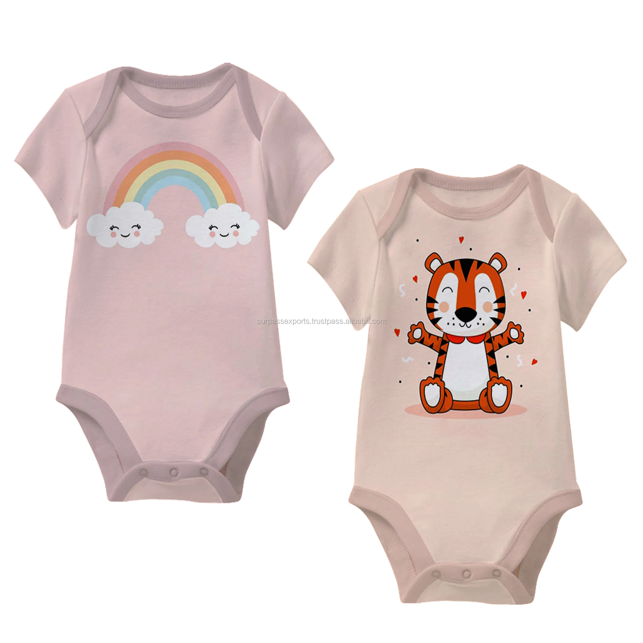 Premium Quality Cotton Knitted Baby Boy Spring Clothes Romper Sleepsuit Available in Multicolour and Size