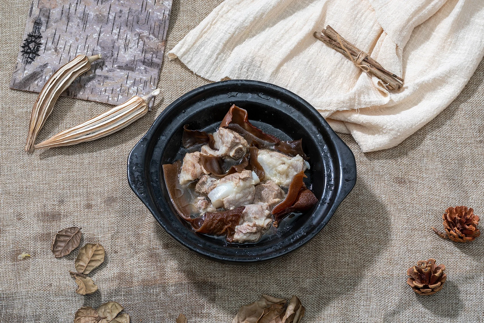 dried black fungus wood ear mushroom Black fungus