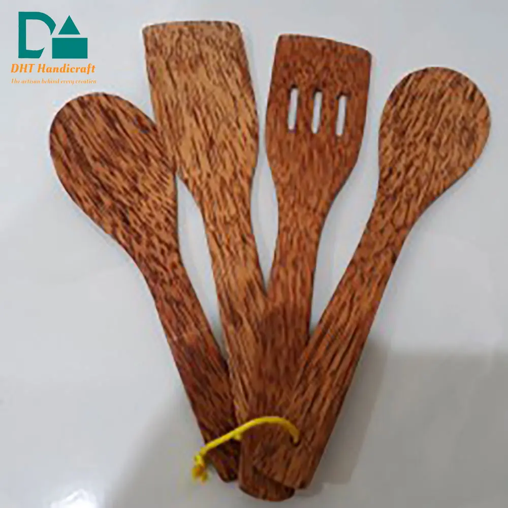 Dining Wares Natural Color Acacia Wood Coconut Wood Knife, Cutlery & Fork For Households, Restaurants