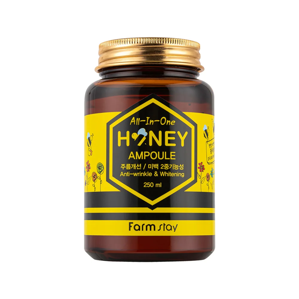 FARMSTAY AII-IN-ONE HONEY AMPOULE  - made in Korea Cosmetic CPNP - Anti Aging Wrinkle Moisturizing whitening soothing Face Care