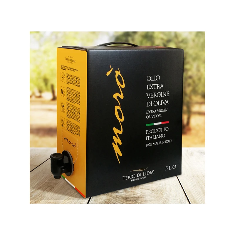 Best in Class 100% Made in Italy Italian Extra Virgin Olive Oil Bag in box Moro 5 L