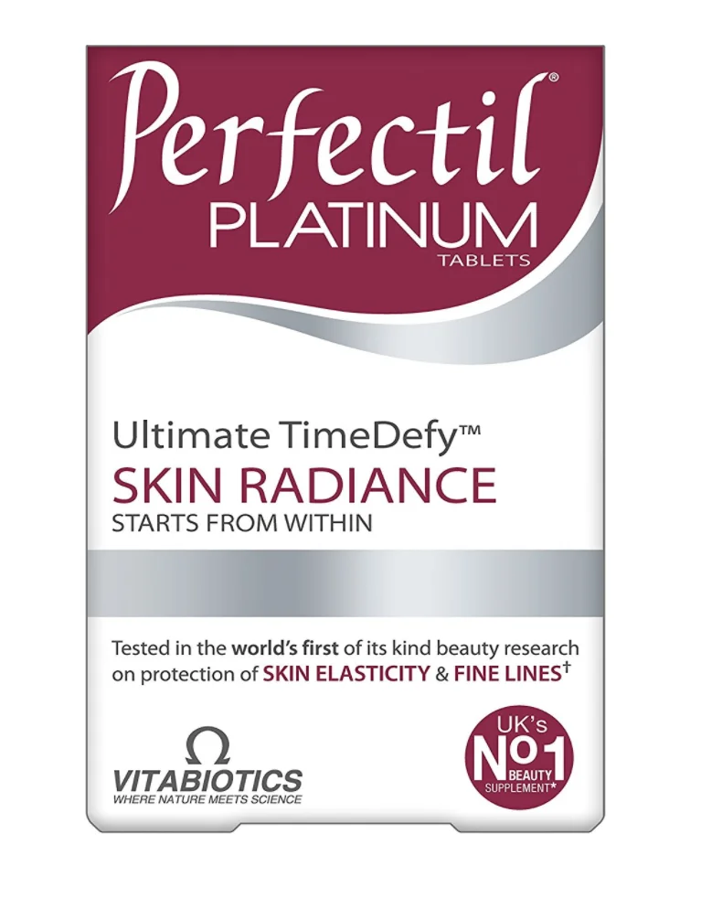 Таблетки Vitabiotics Perfectil Platinum Ultimate TimeDefy Skin Radiance, 60 таблеток, Vitabiotics Perfectil Platinum 5 021265 223350