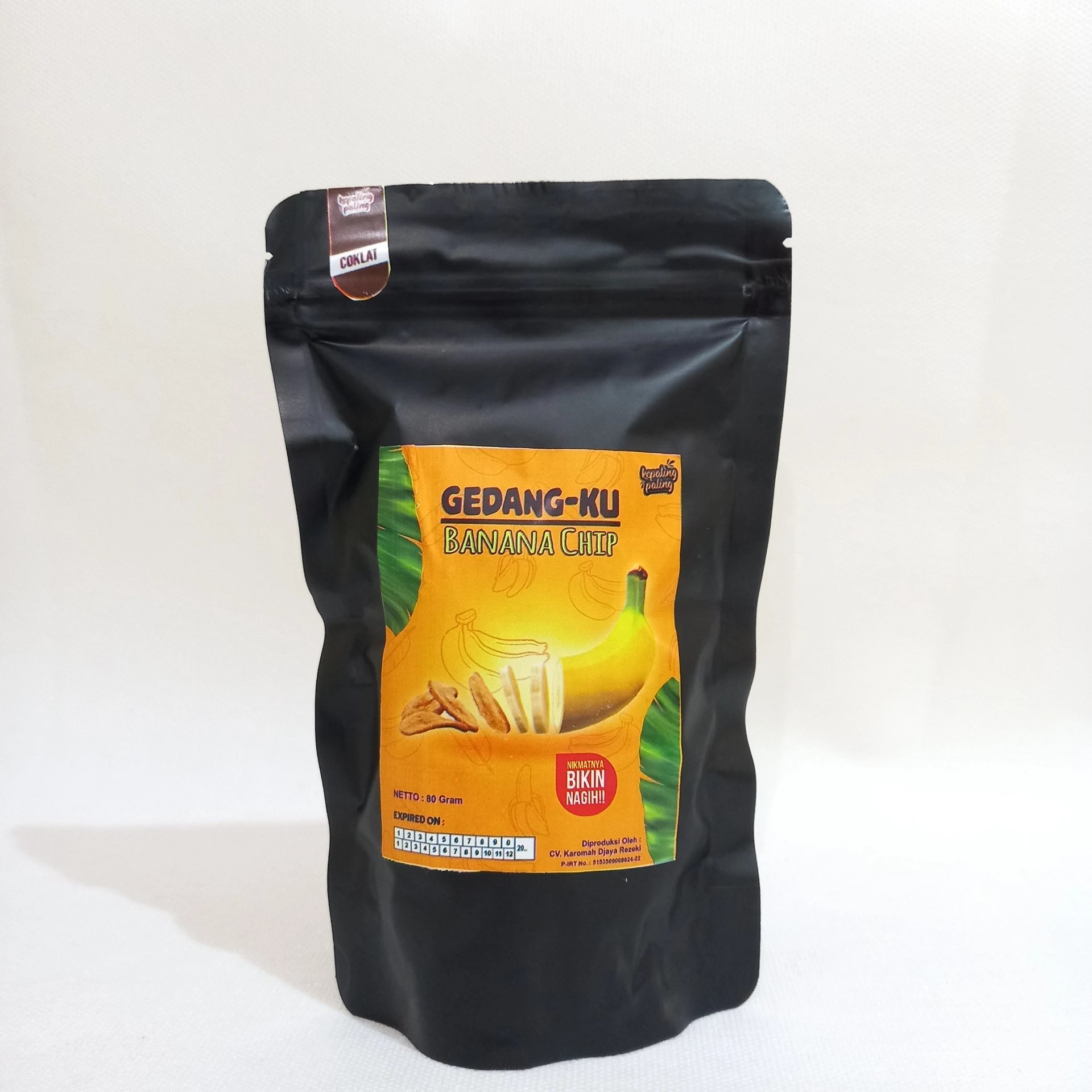 
Crispy Banana Chips 80g Per Bag Chocolate Flavor Indonesian Origin Banana 