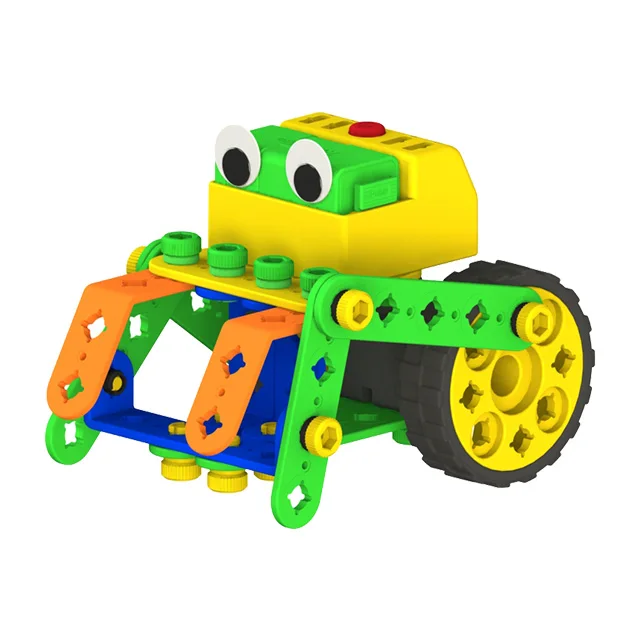 Best Quality Toy Robots Simple Building Toy with Motor with Battery Case Car Hermit crab Dinosaur Toy Product