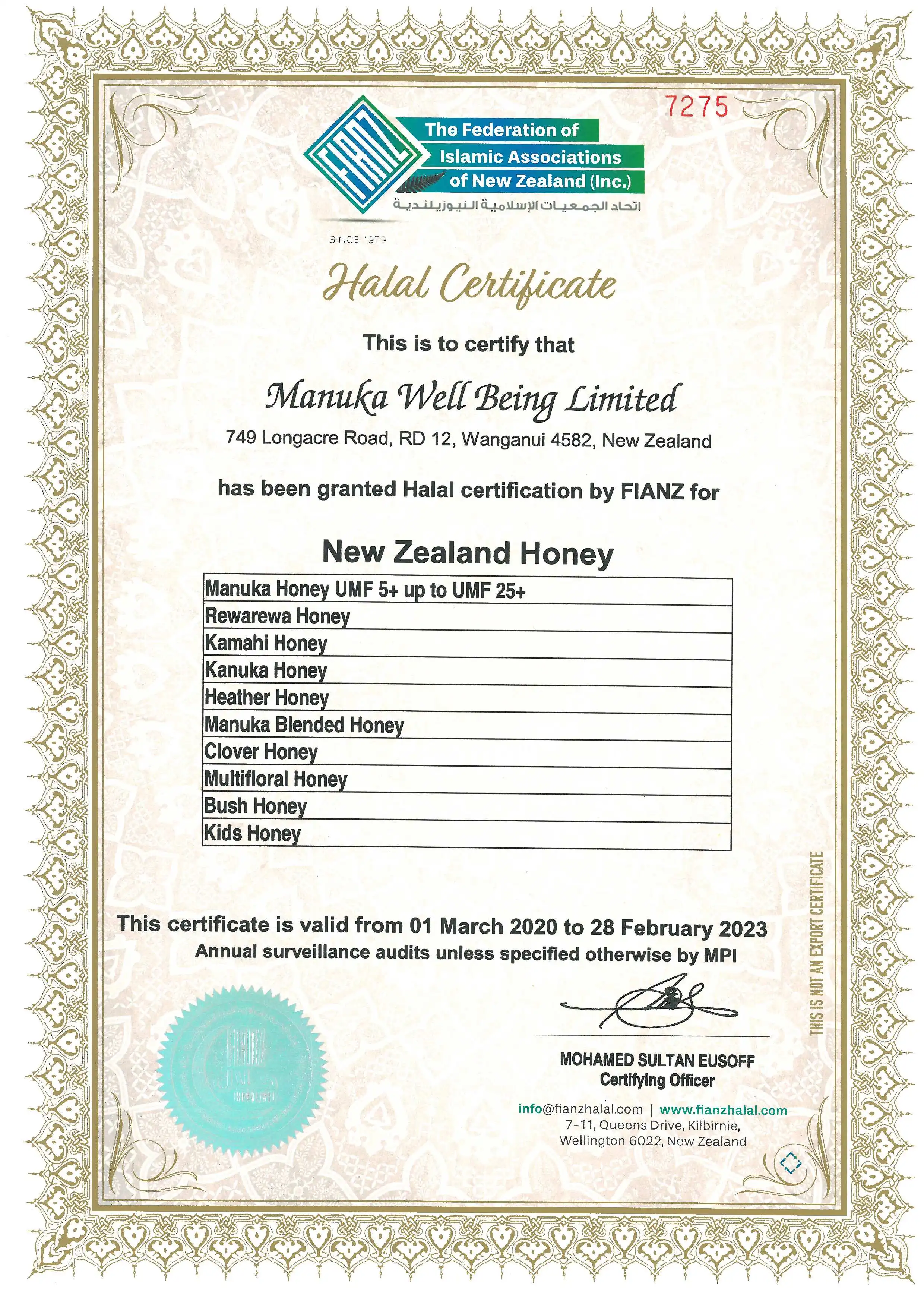 Manukawellbeing - UMF 20+ / MGO 850 + 150G, Premium 100% New Zealand Manuka Honey