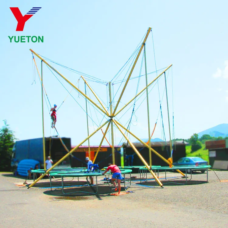Yueton 4 in 1 Backyard Jumping Bungee Carousel Trampolines for Sale