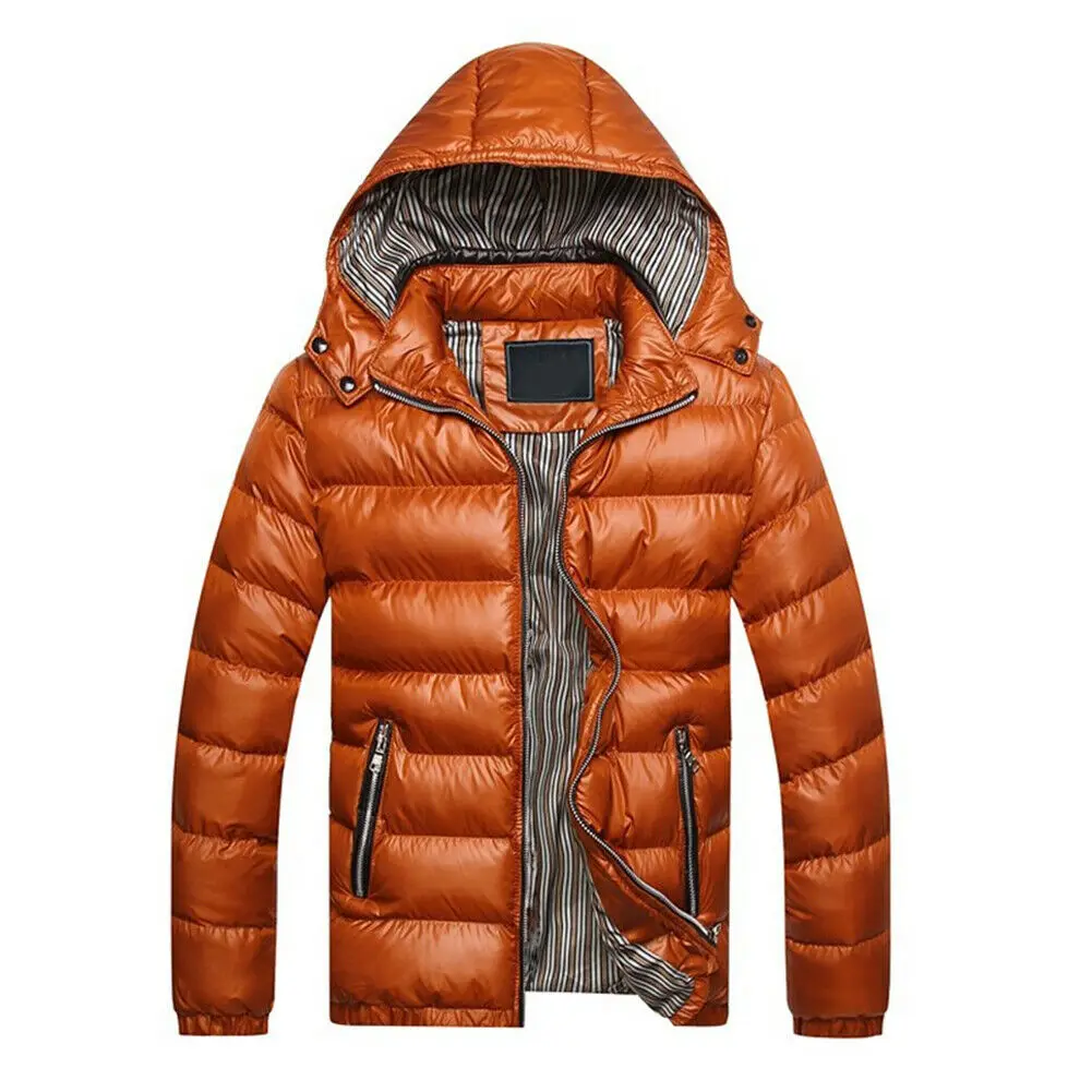 Puffer Jackets Cold Weather Winter Hooded Bubble Puffer Coat Men Down Custom Jackets